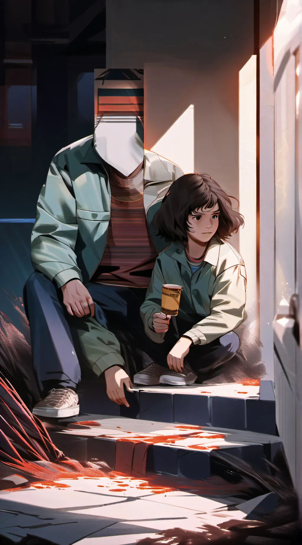 ai character: Stranger things background