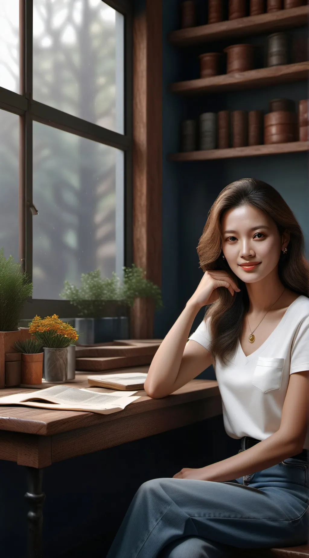 ai character: Mia background