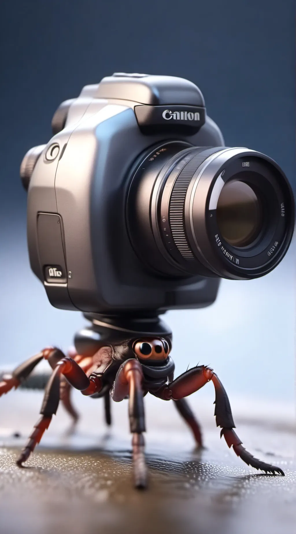 ai character: camera parasite background