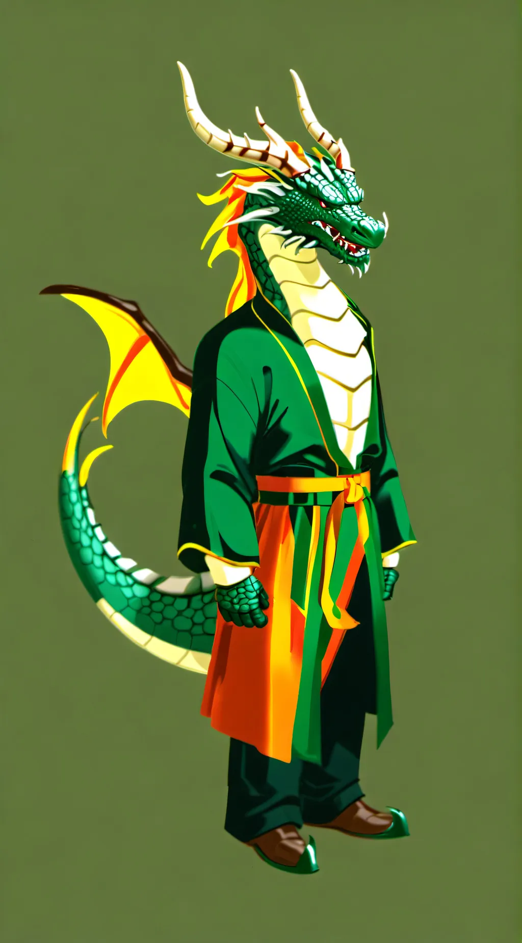 ai character: Dragon background