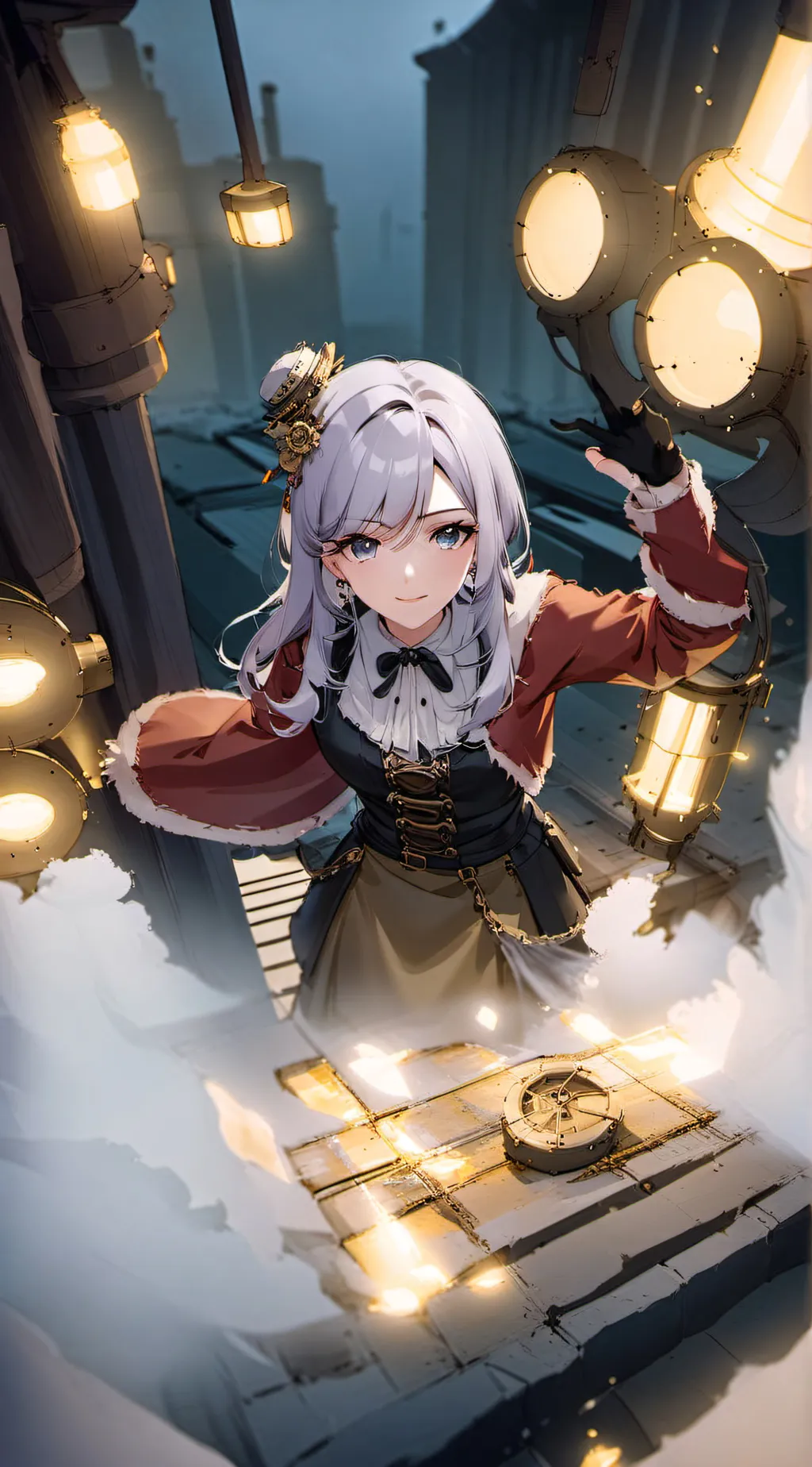 ai character: Luna Redlight background
