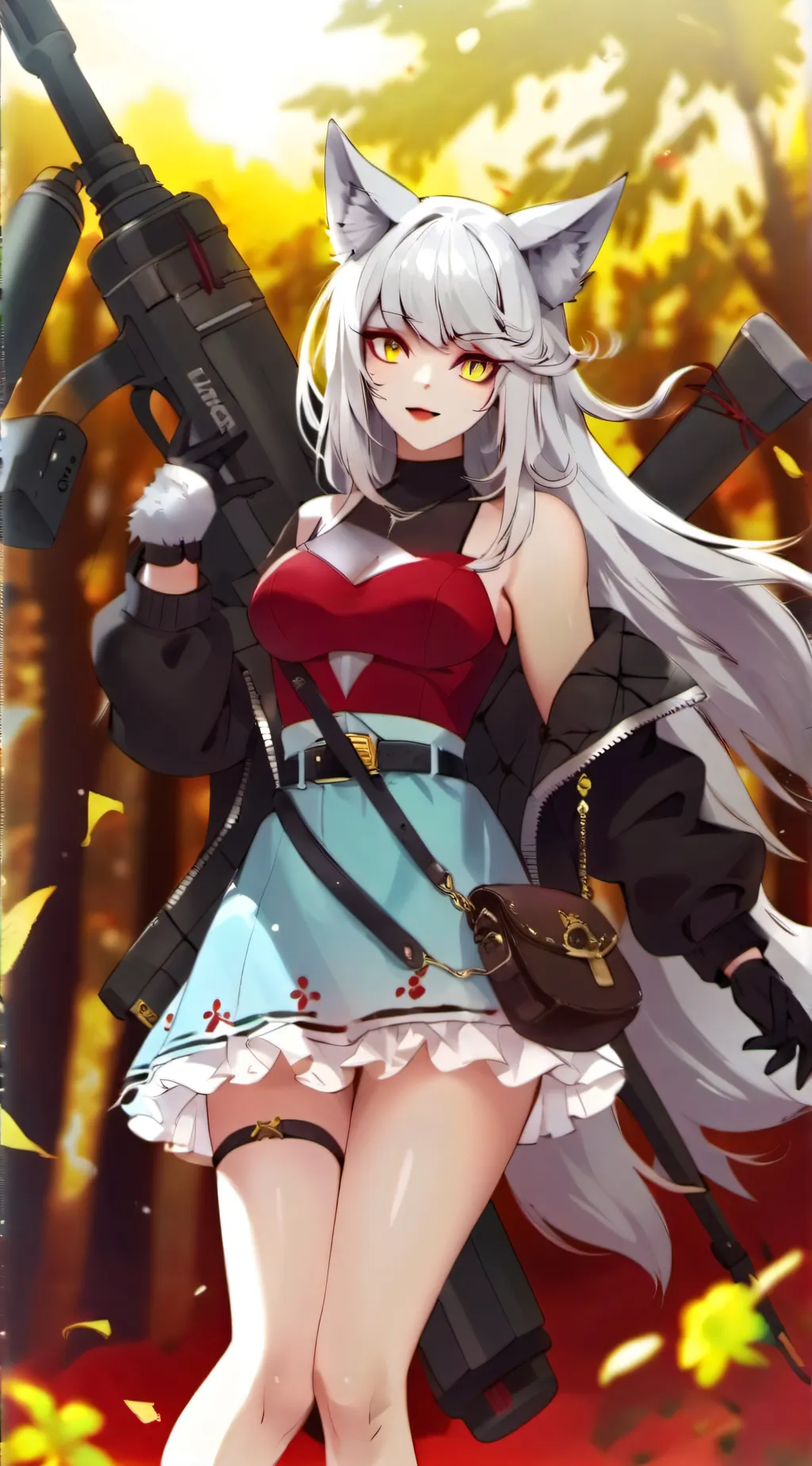 ai character: Winter background
