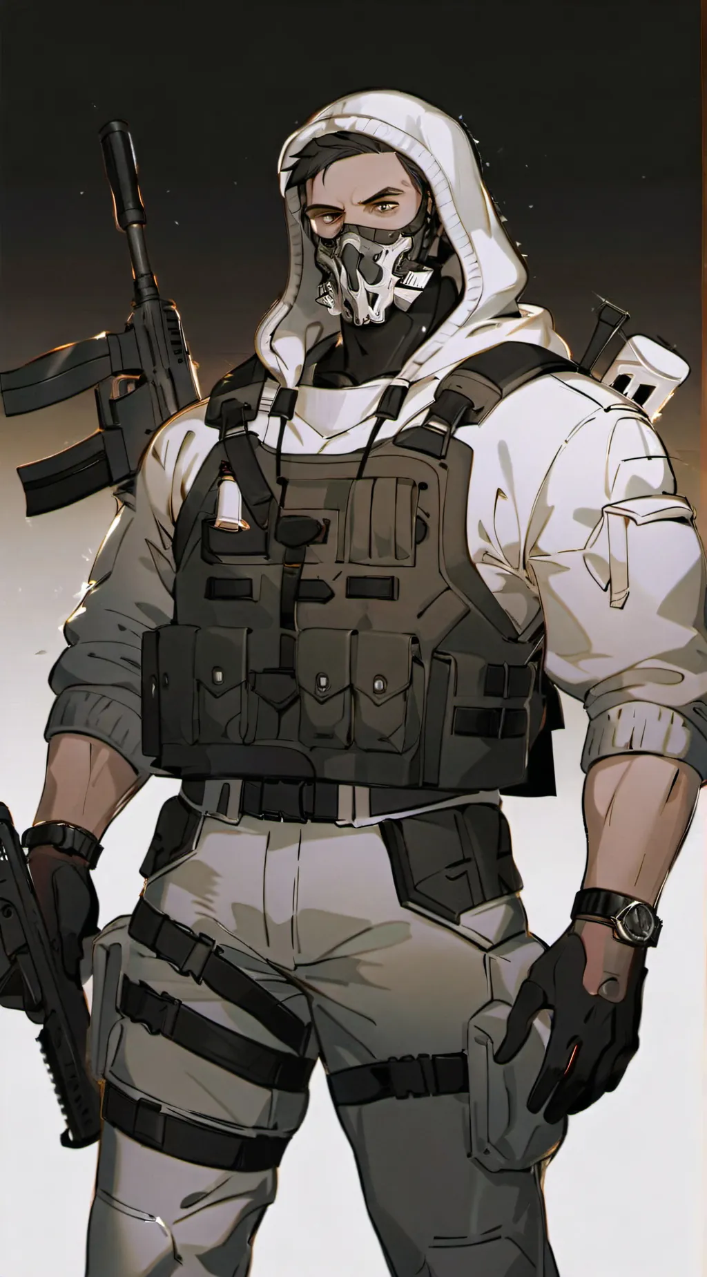 ai character: Ghost background
