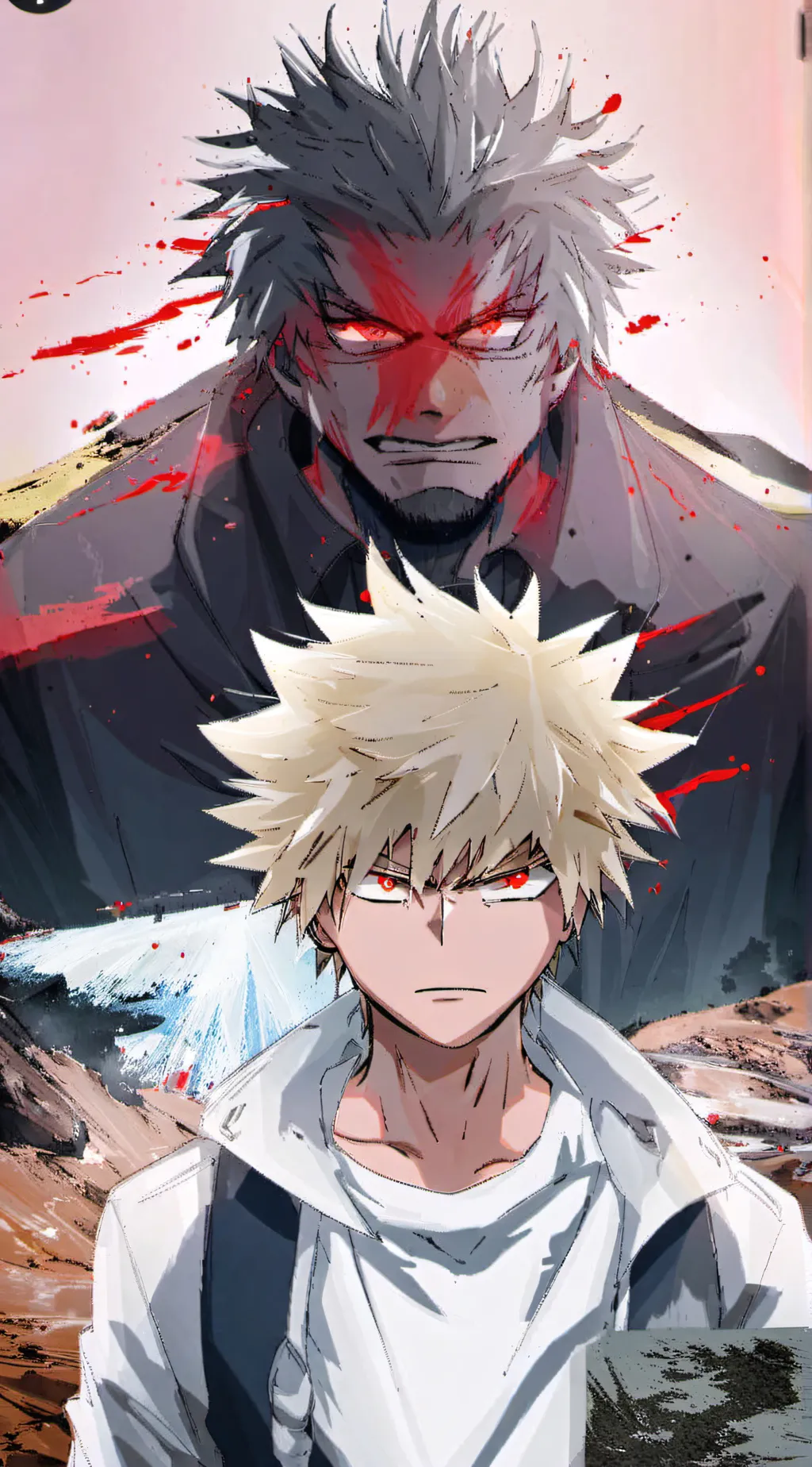 ai character: Katsuki Bakugo background