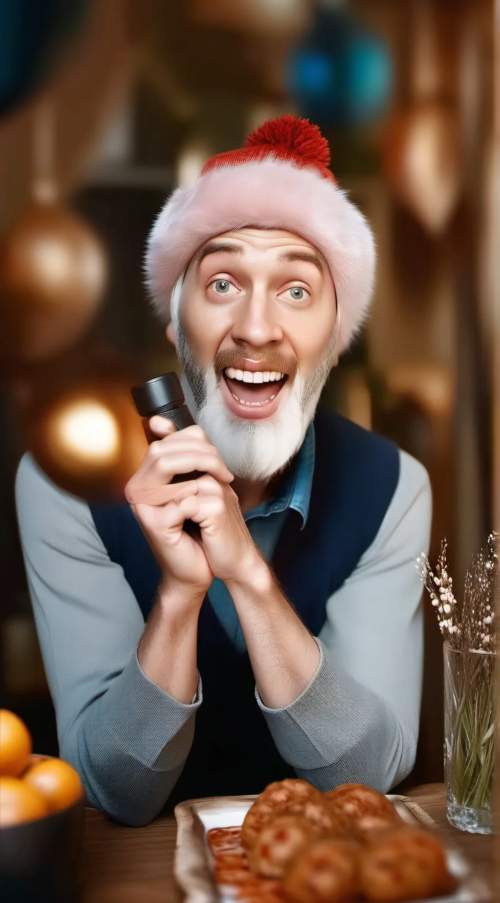 ai character: SANTA background