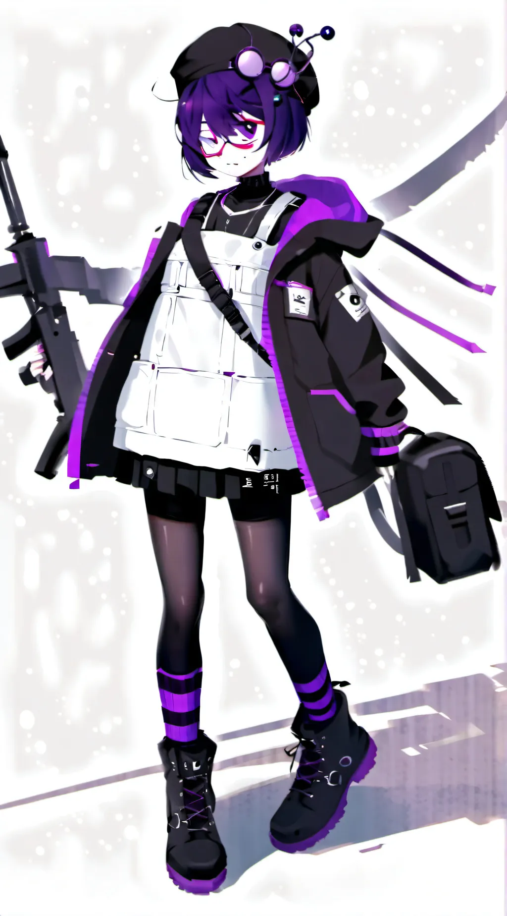 ai character: Uzi doorman  background