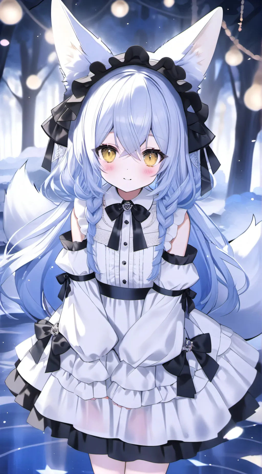 ai character: 狐月 background