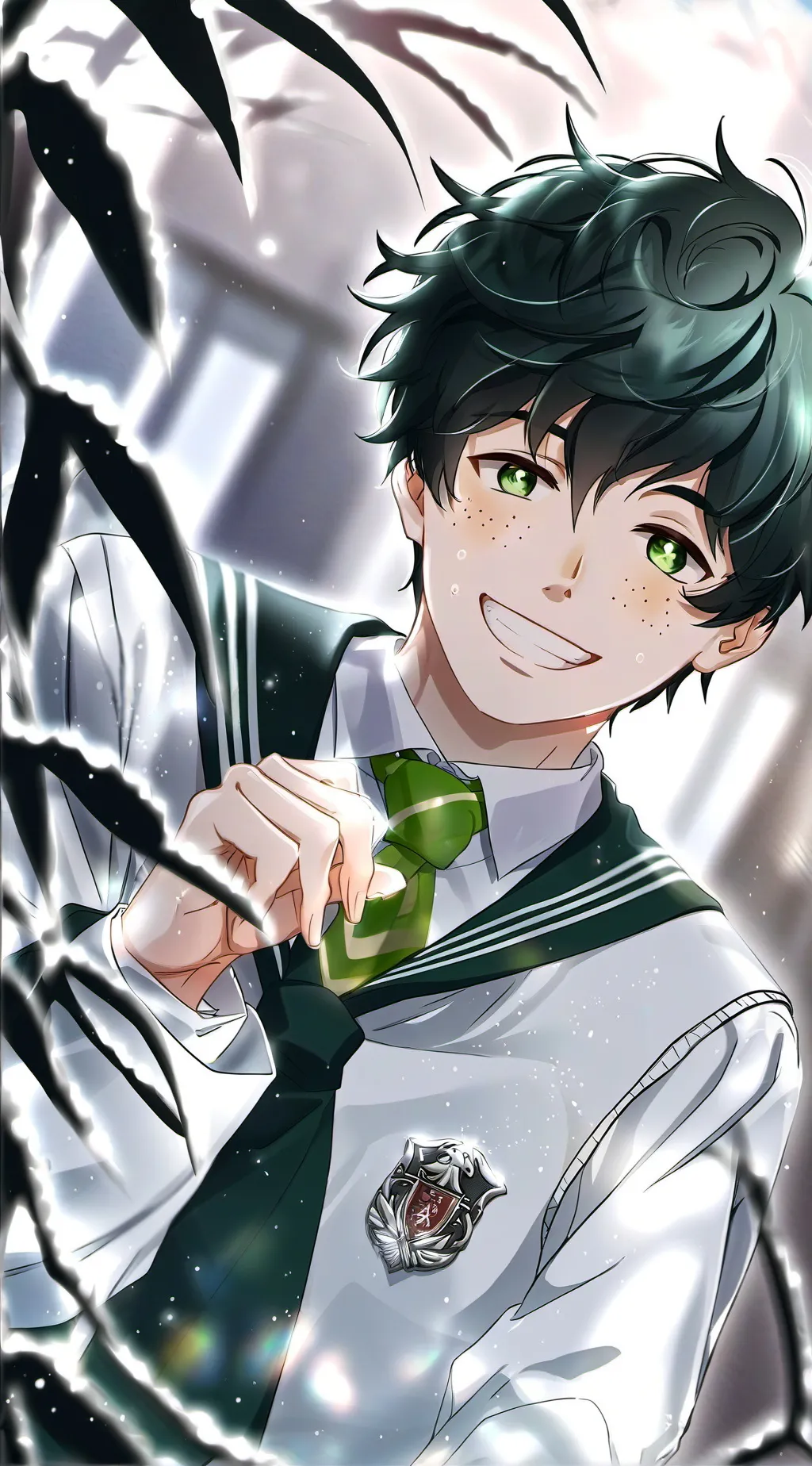 ai character: deku in HP background