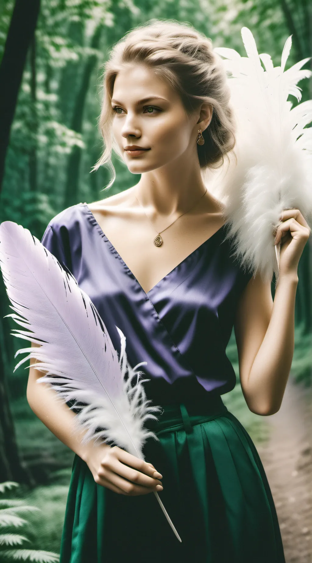 ai character: Ashley  background