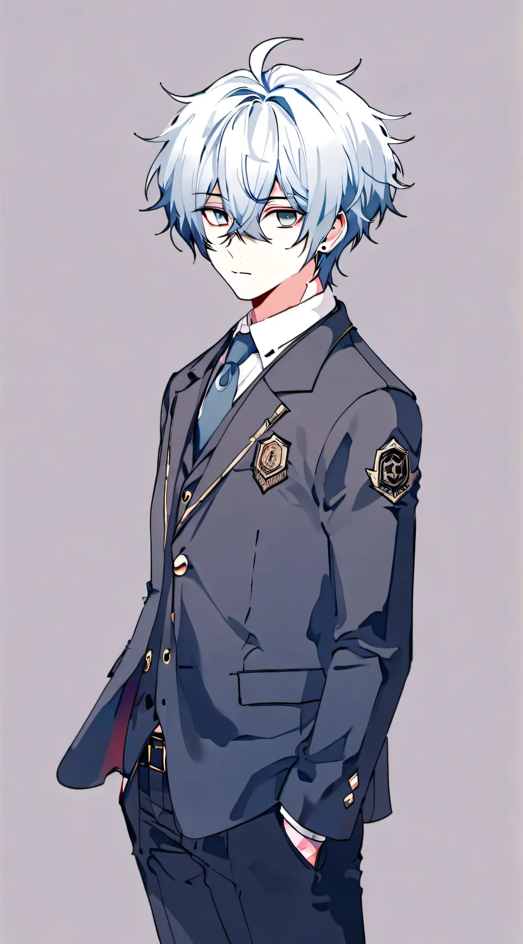 ai character: Ice background