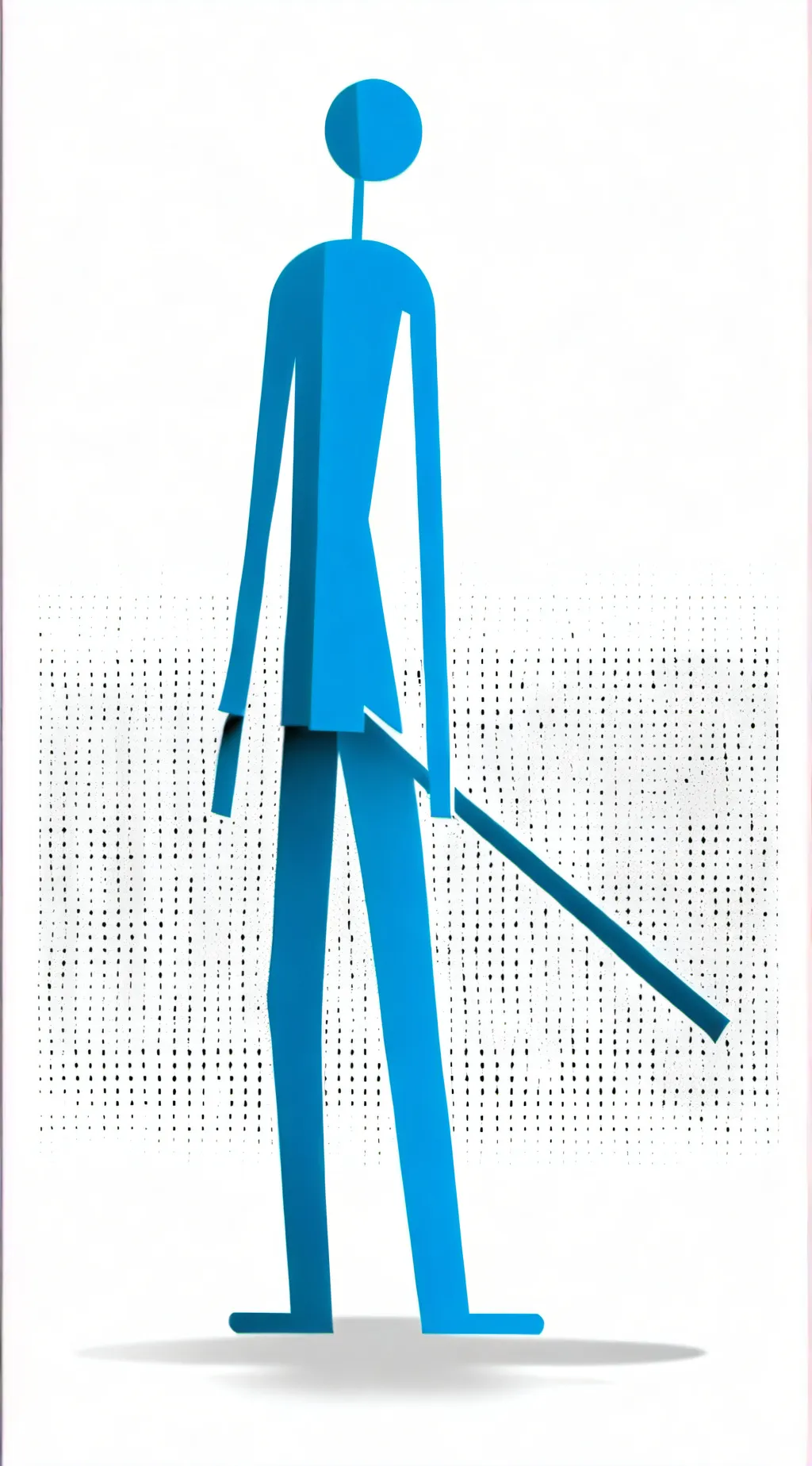ai character: Blue background
