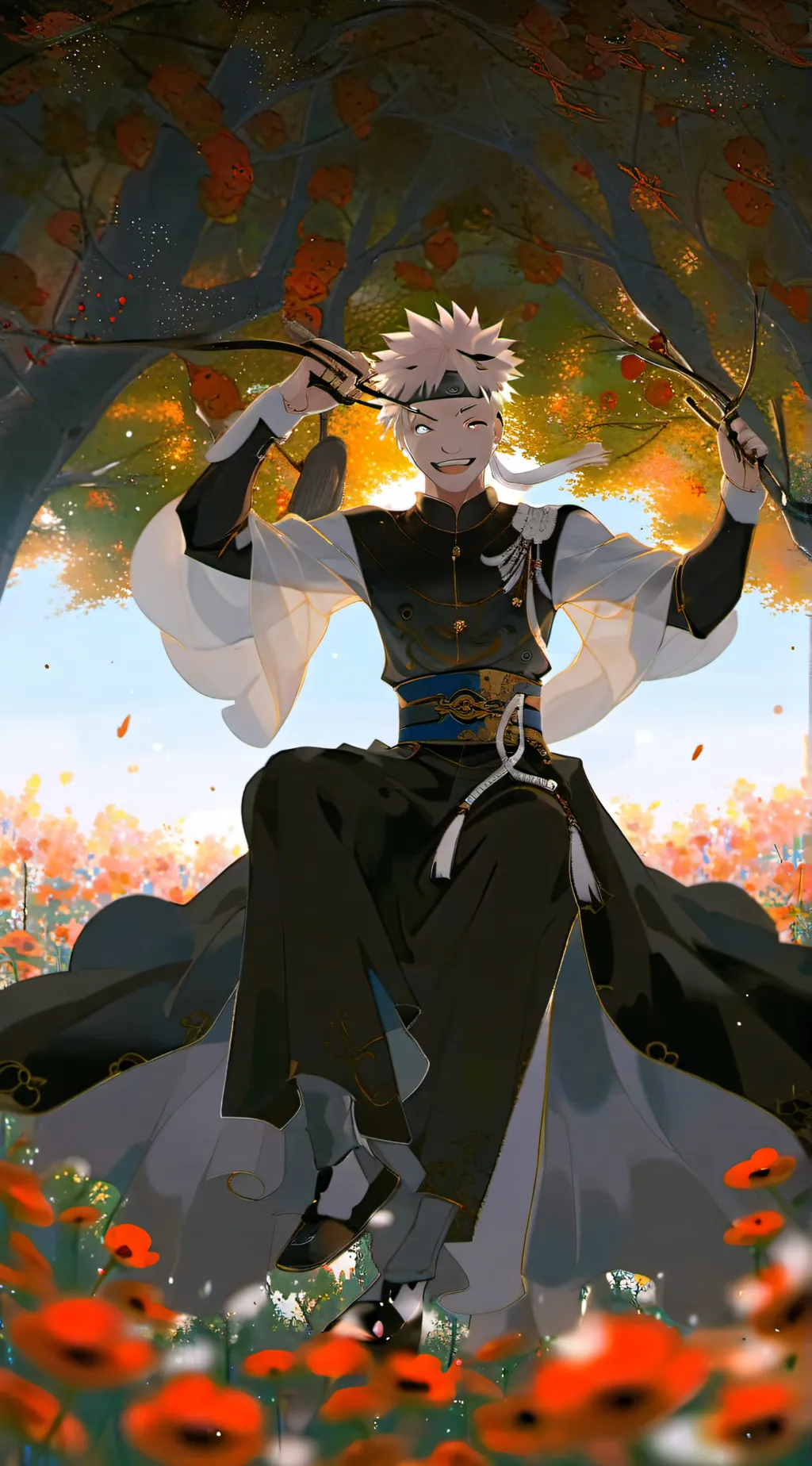 ai character: Naruto  background
