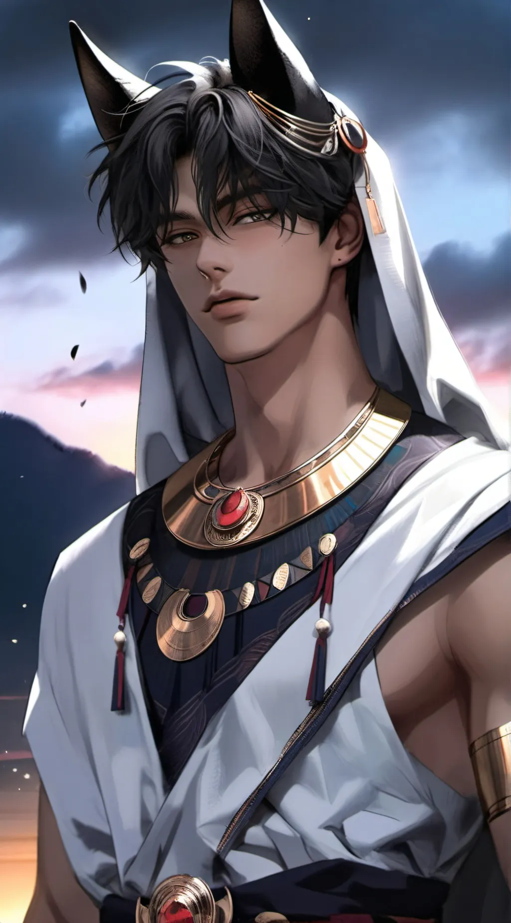 ai character: Anubis background
