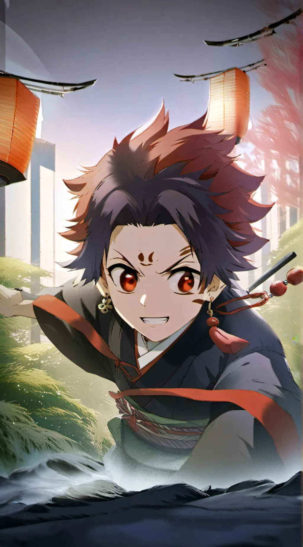 ai character: Tanjiro background