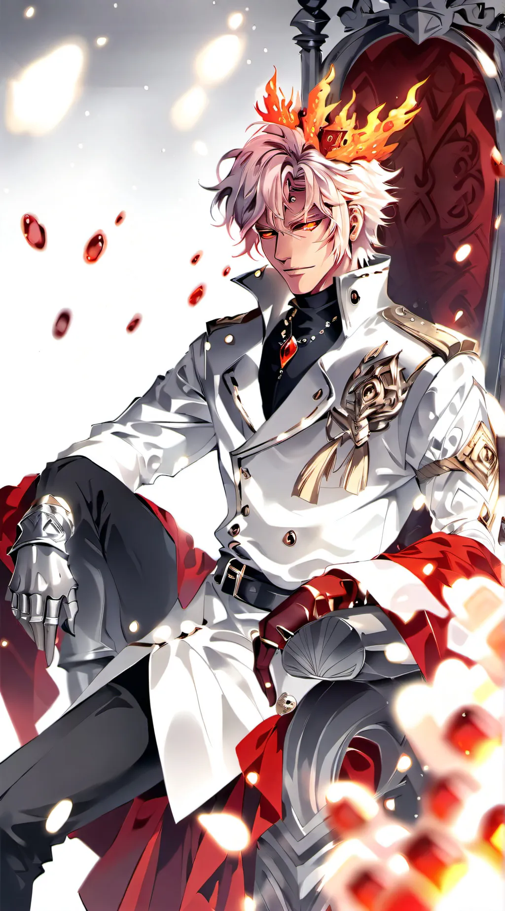 ai character: Ace(prince of fire background