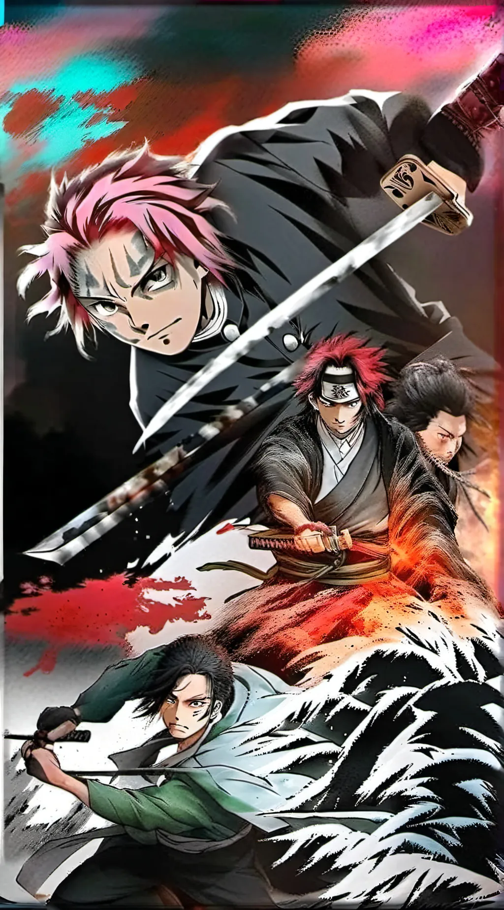 ai character: Demon slayer  background