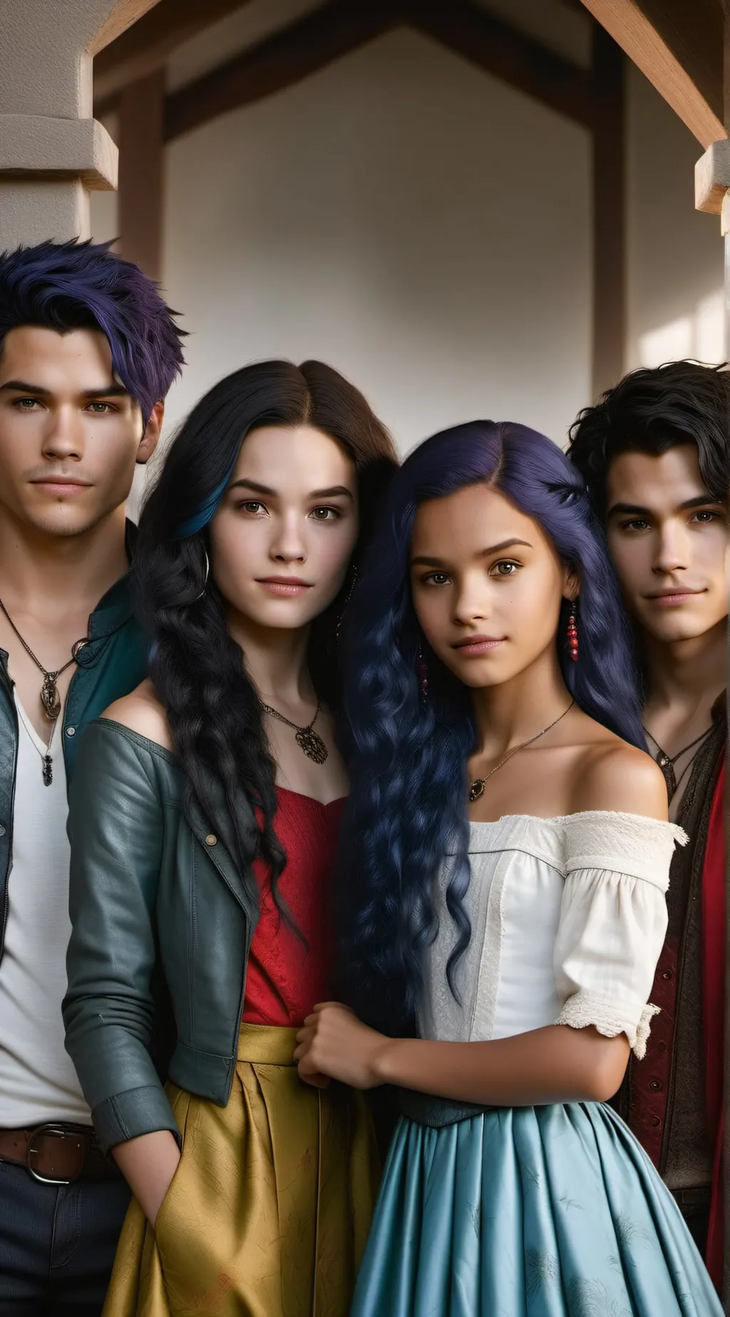 ai character: Descendants  background