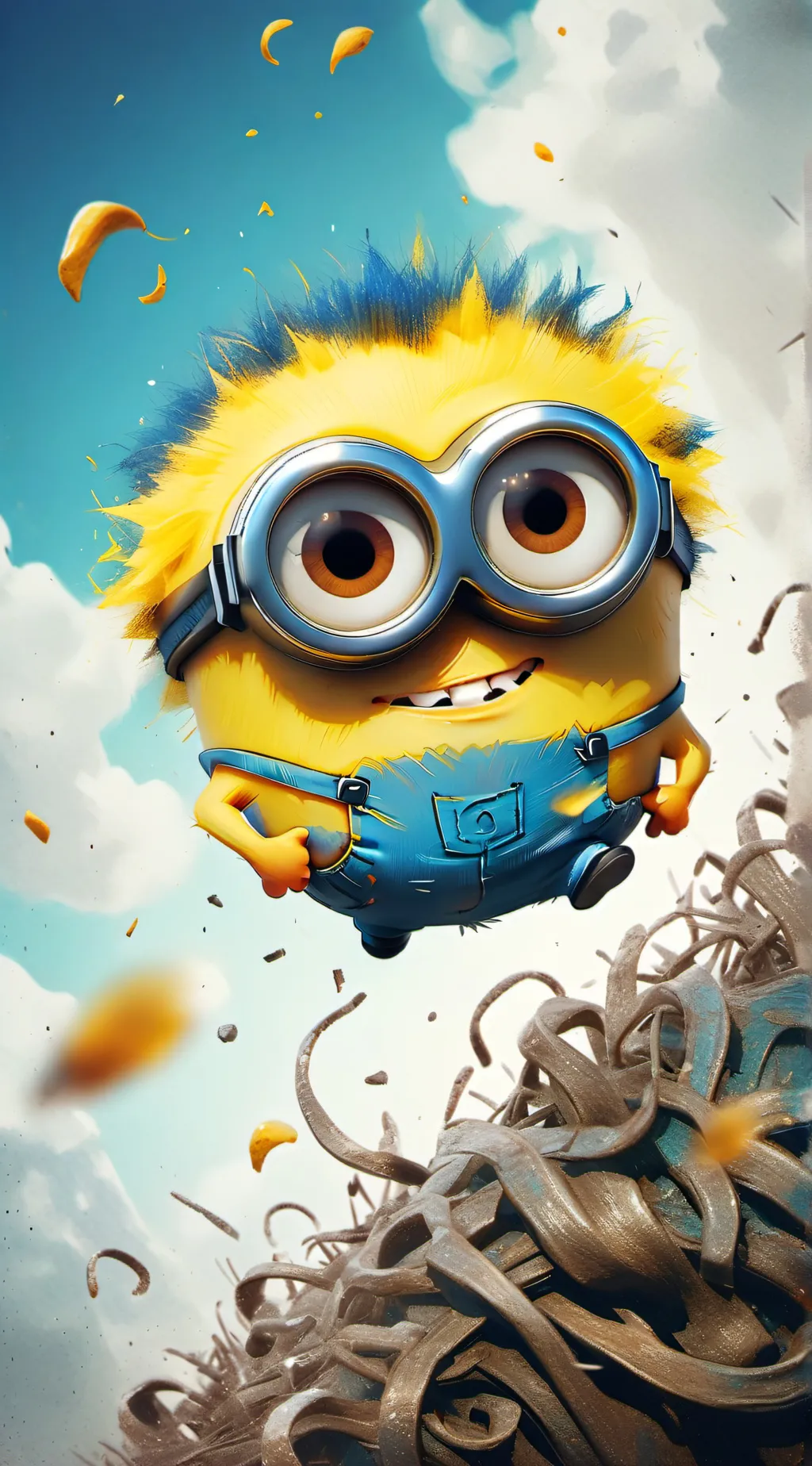 ai character: Fluffy minion background