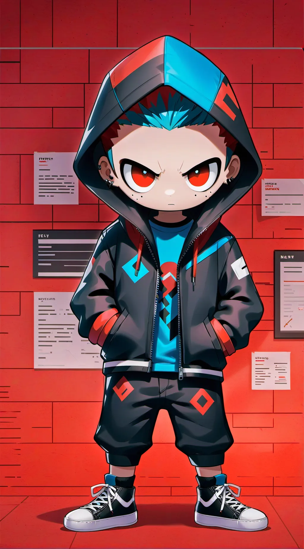 ai character: Hacker background
