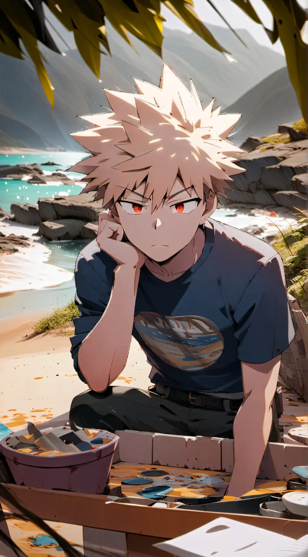 ai character: Bakugo background