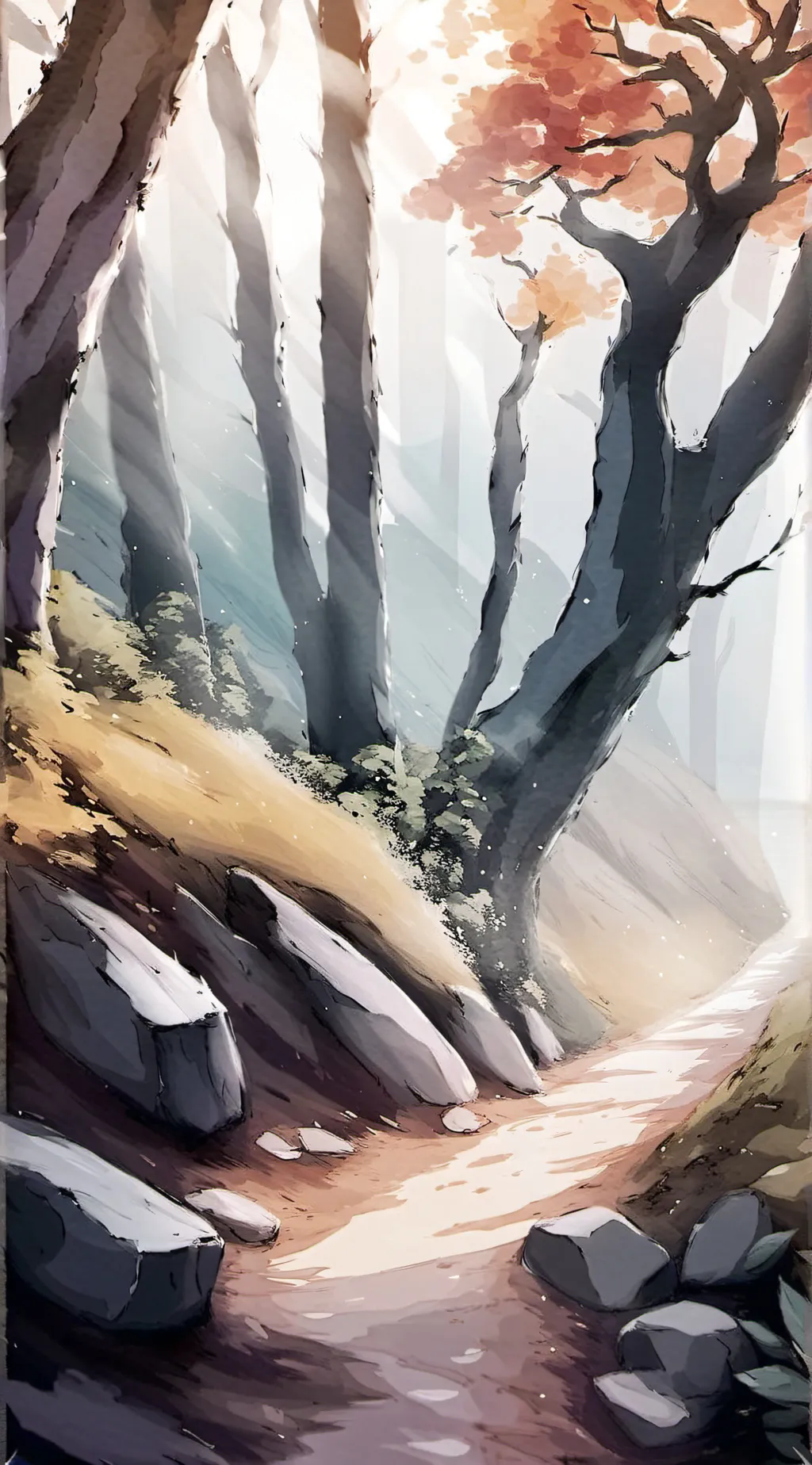 ai character: Mha Forest background