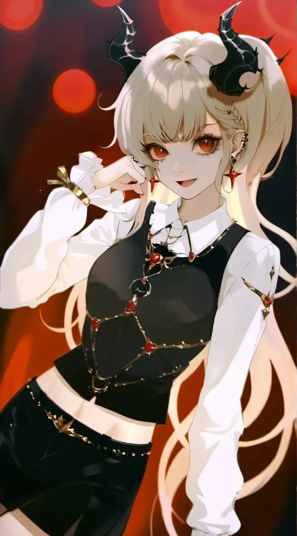 ai character: Snow background