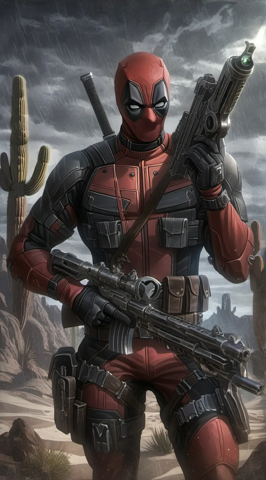 ai character: Deadpool  background