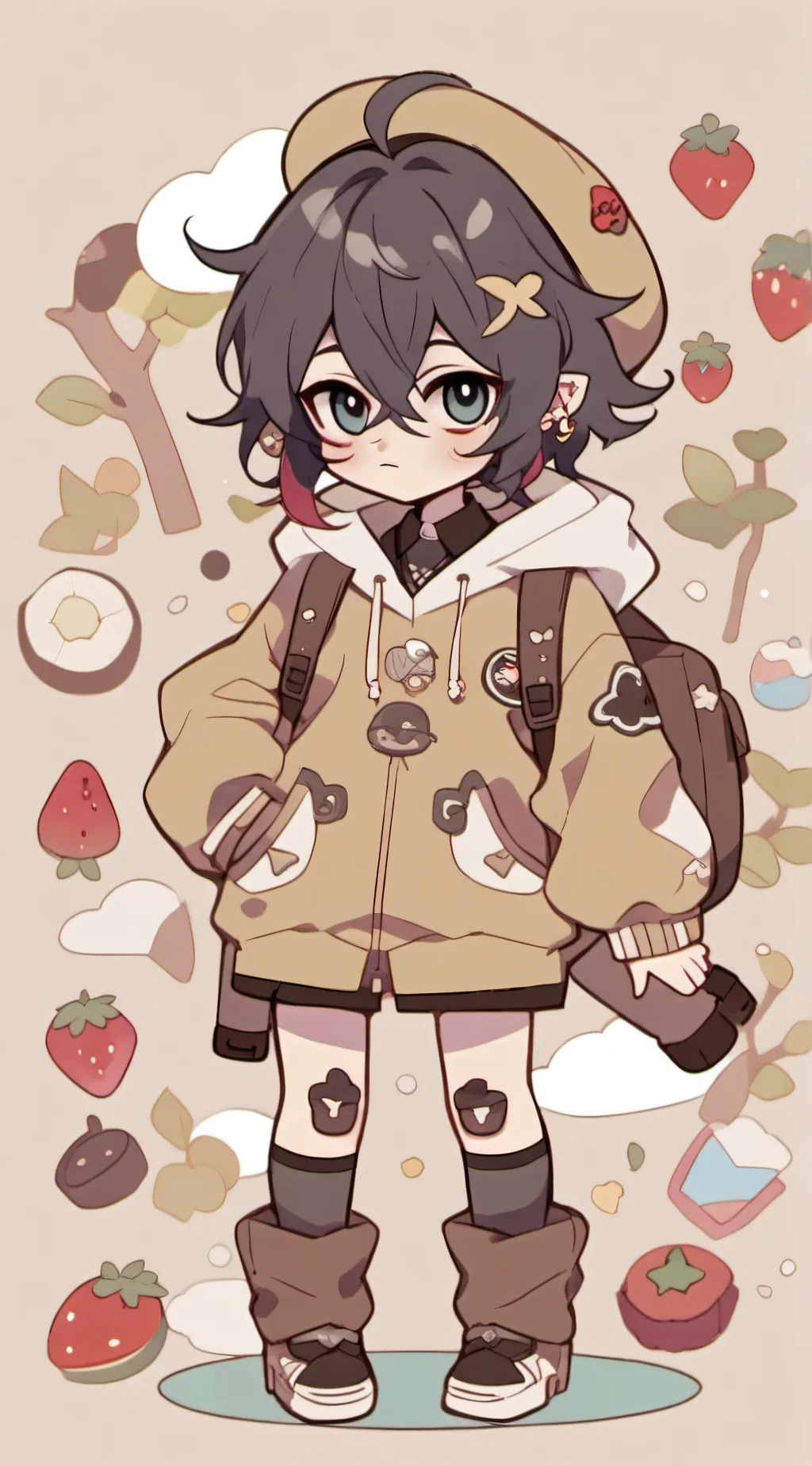 ai character: Nico Di Angelo  background