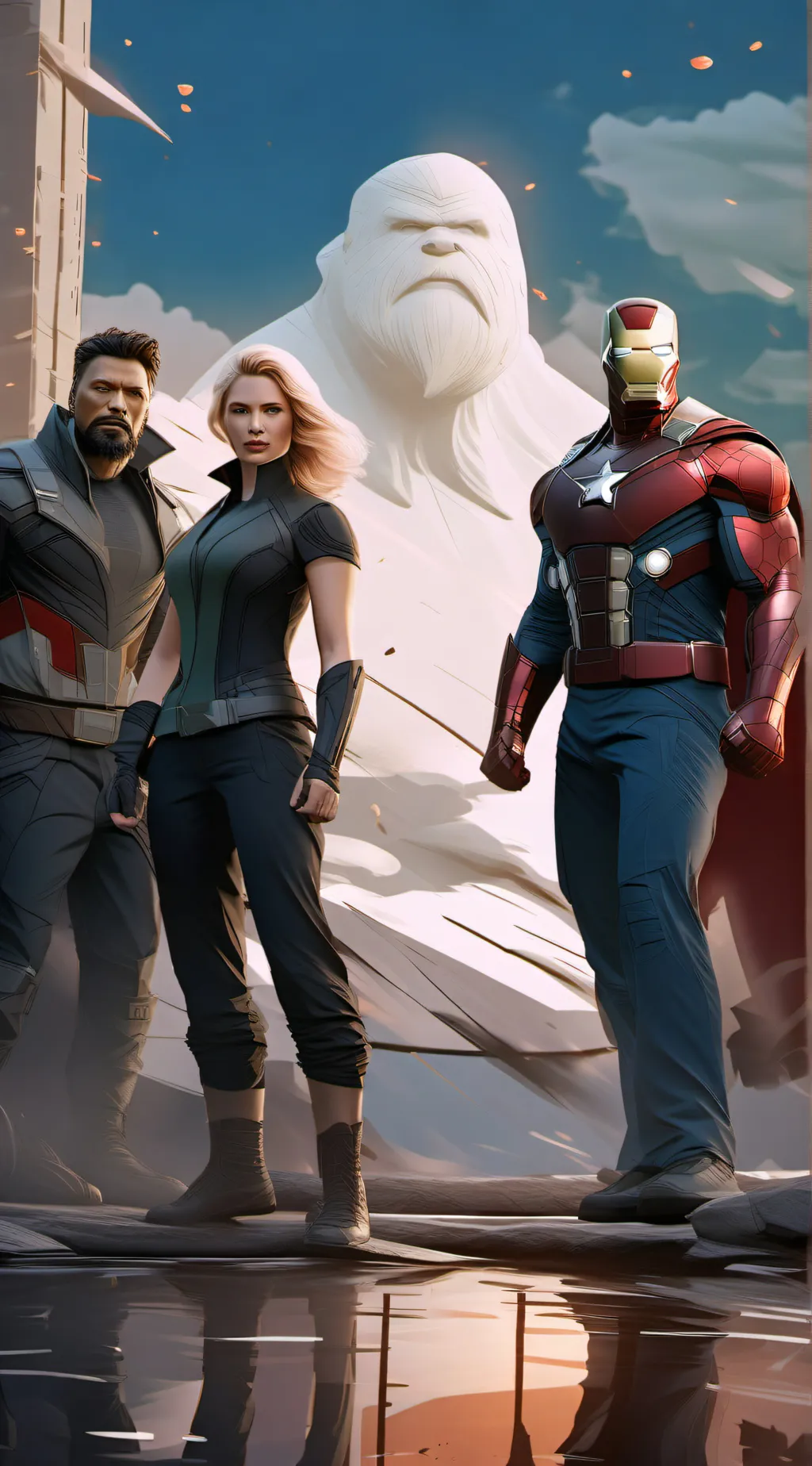 ai character: Avengers Endgame  background