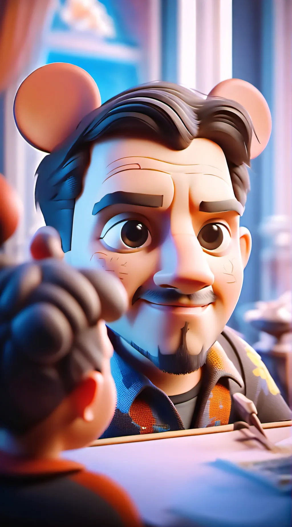 ai character: Mad guy background
