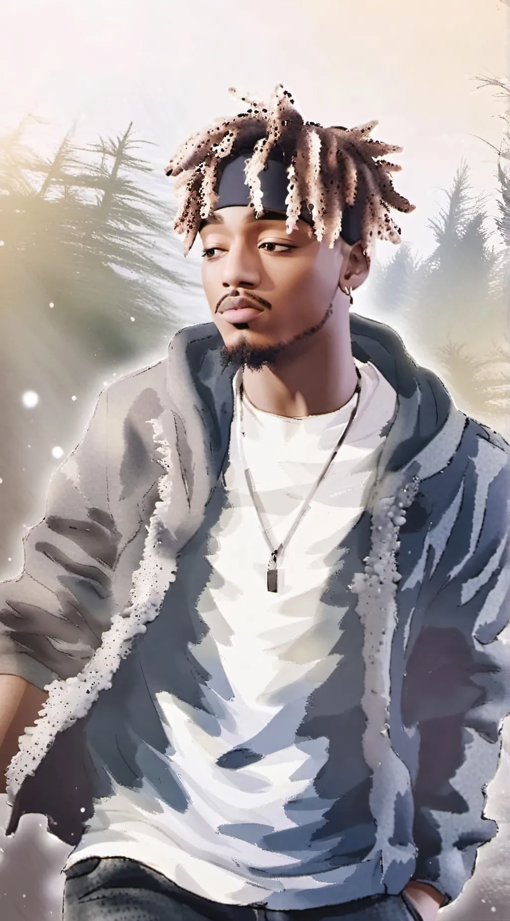 ai character: Juice WRLD  background