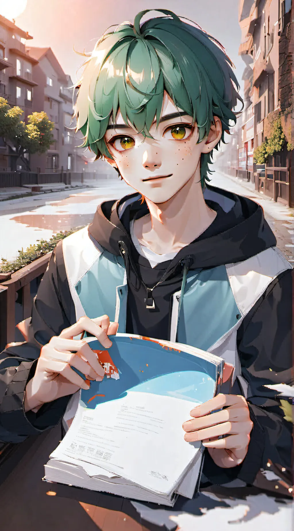 ai character: bakudeku  background