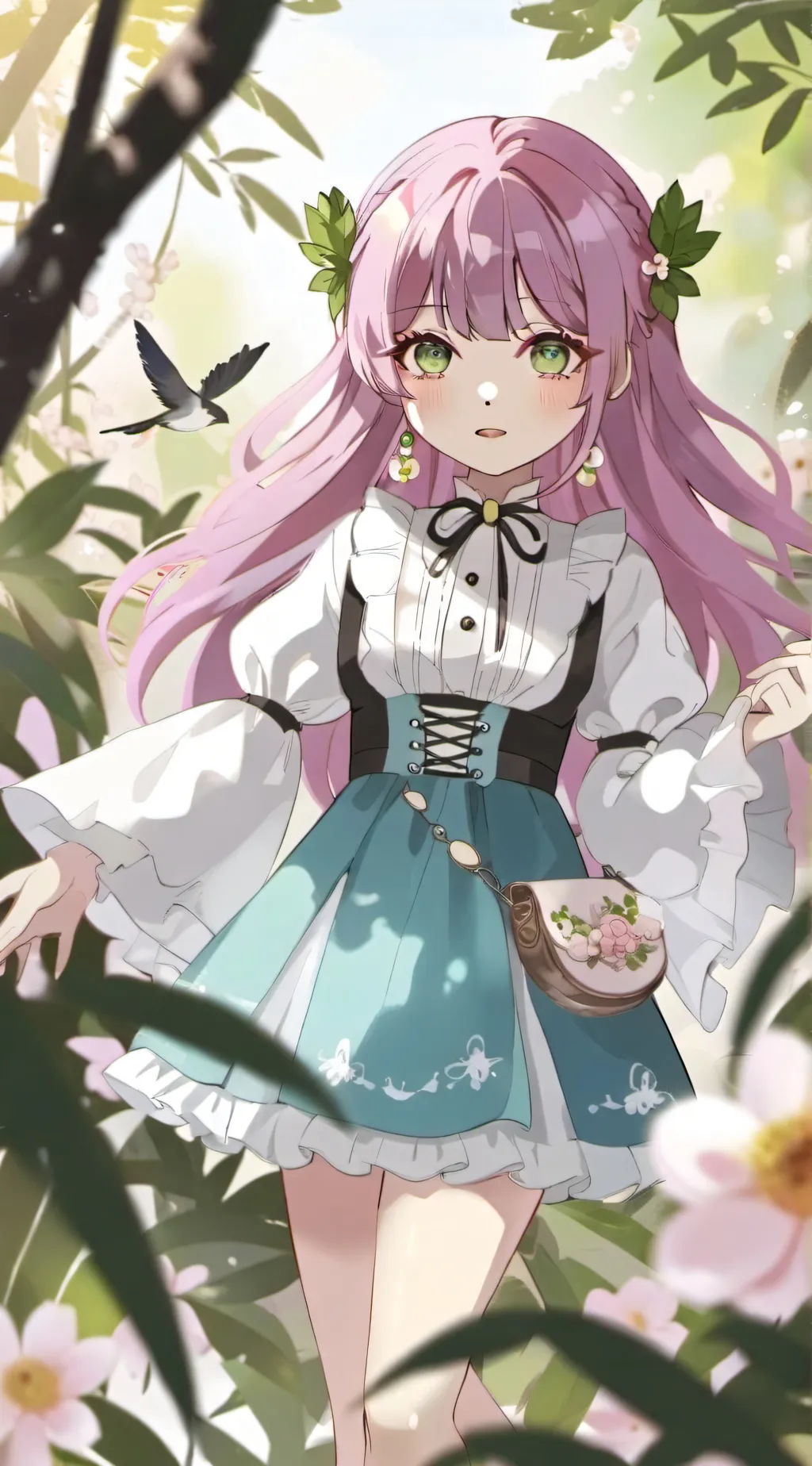 ai character: Rose background