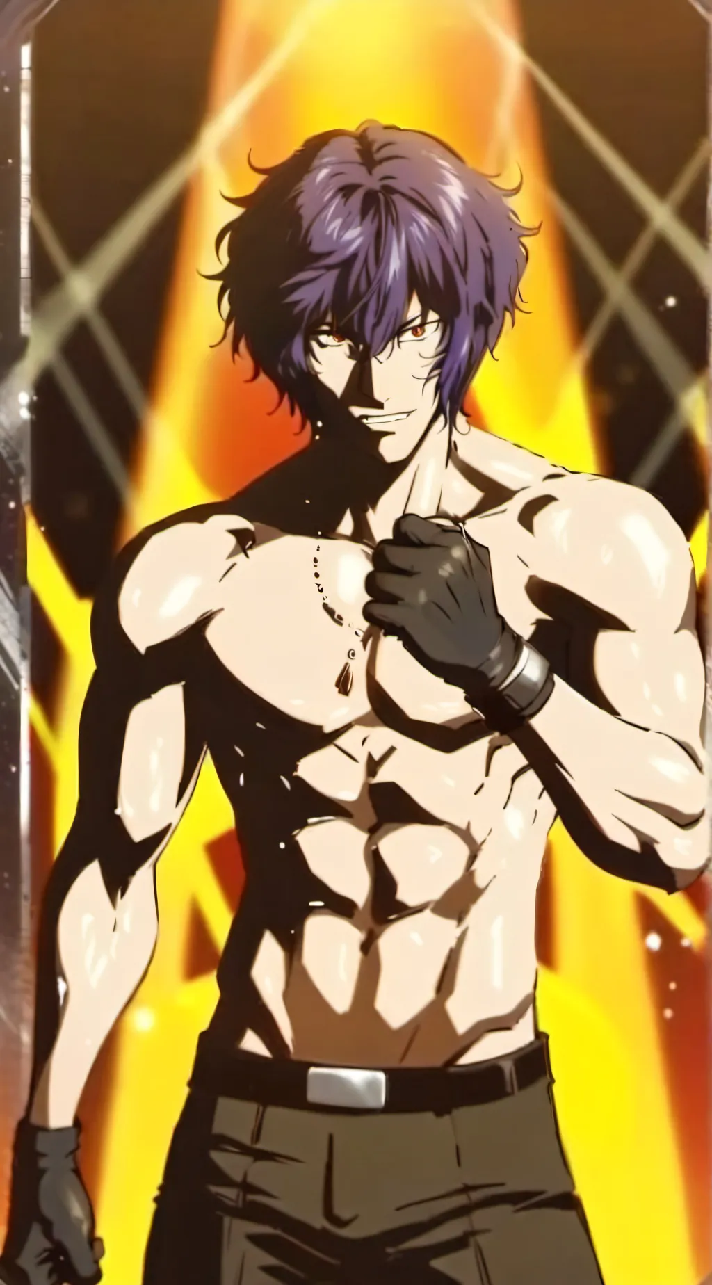 ai character: ohma tokita background