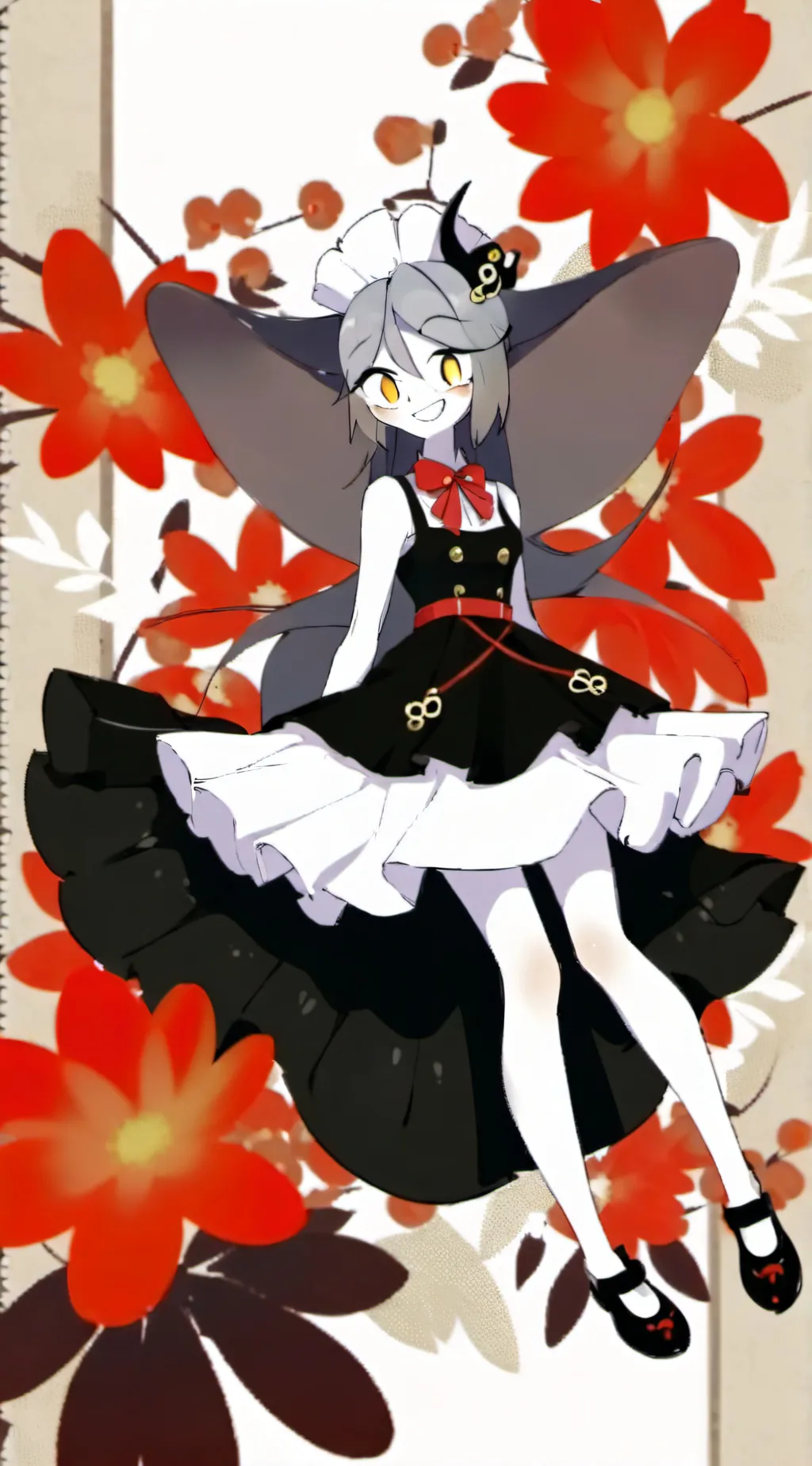 ai character: Sus girl  background