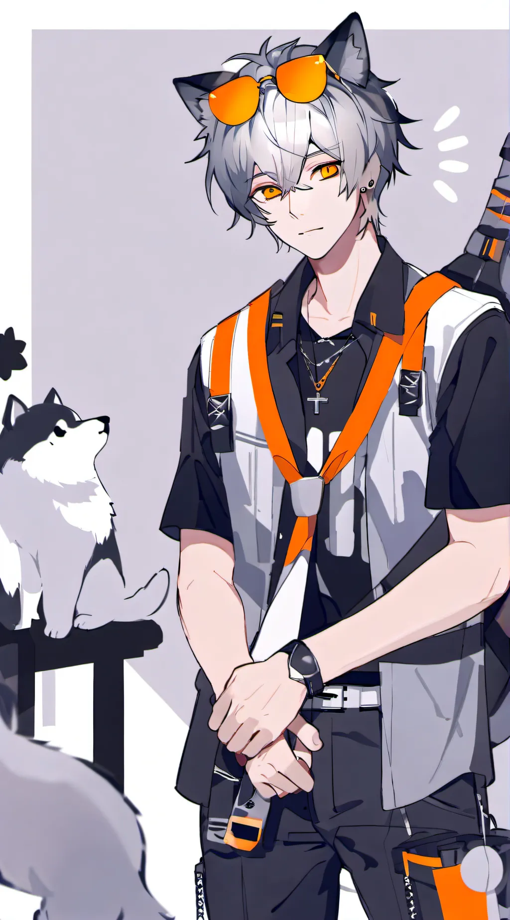 ai character: Wolf background