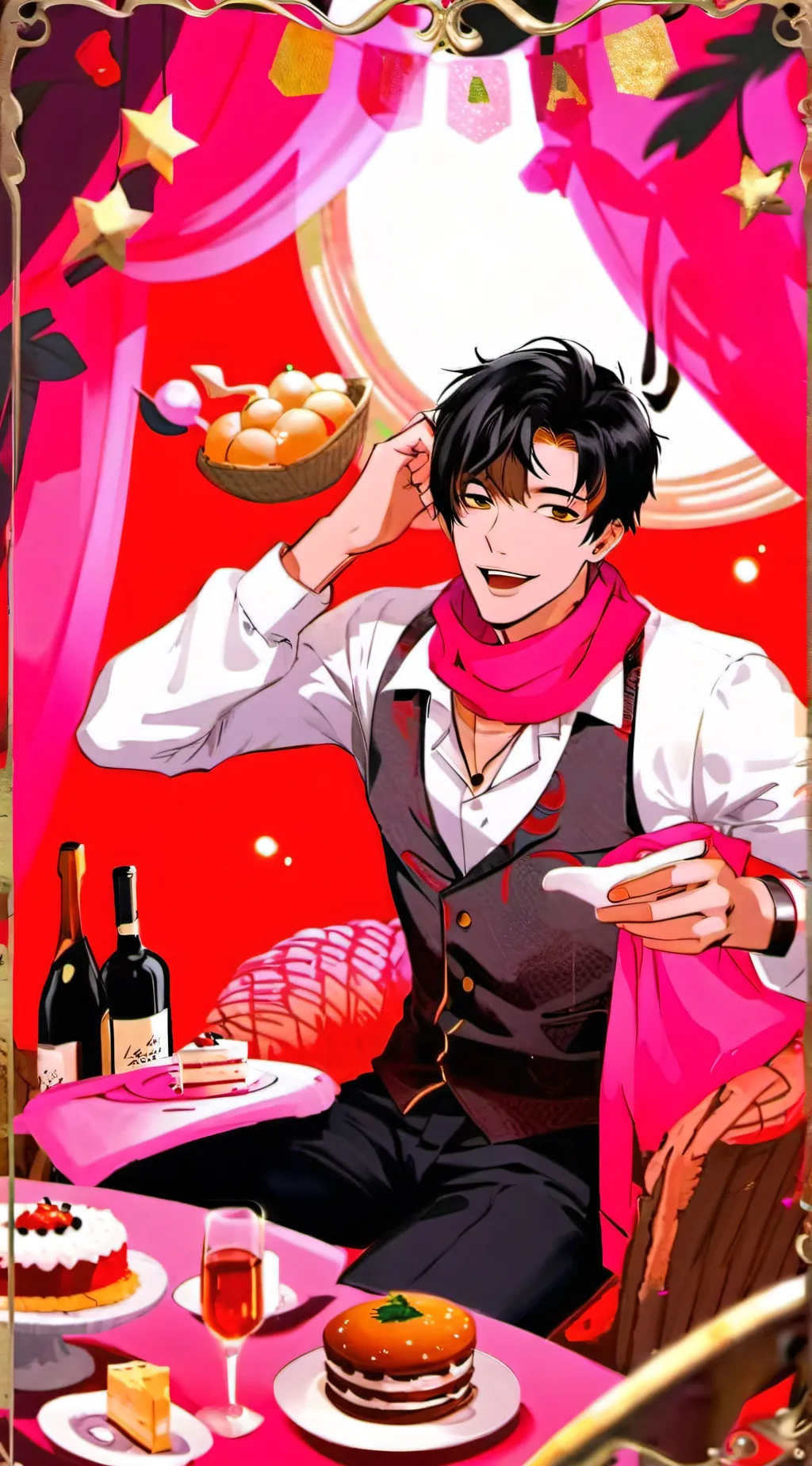 ai character: HH reacts to Y/N background