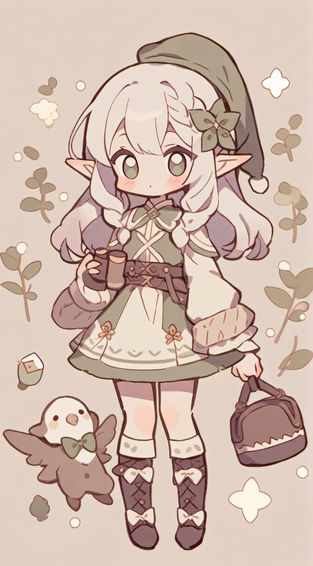 ai character: Elven girls background