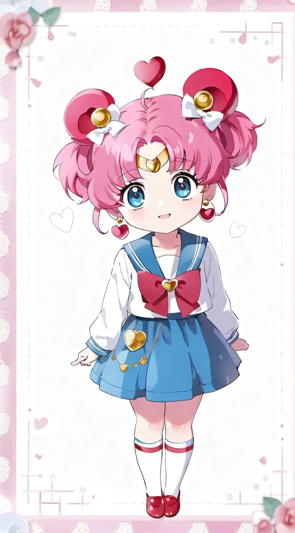 ai character:  Chibi chibi  background