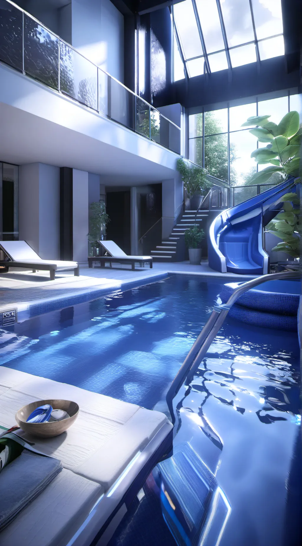 ai character: Fpe pool party! background
