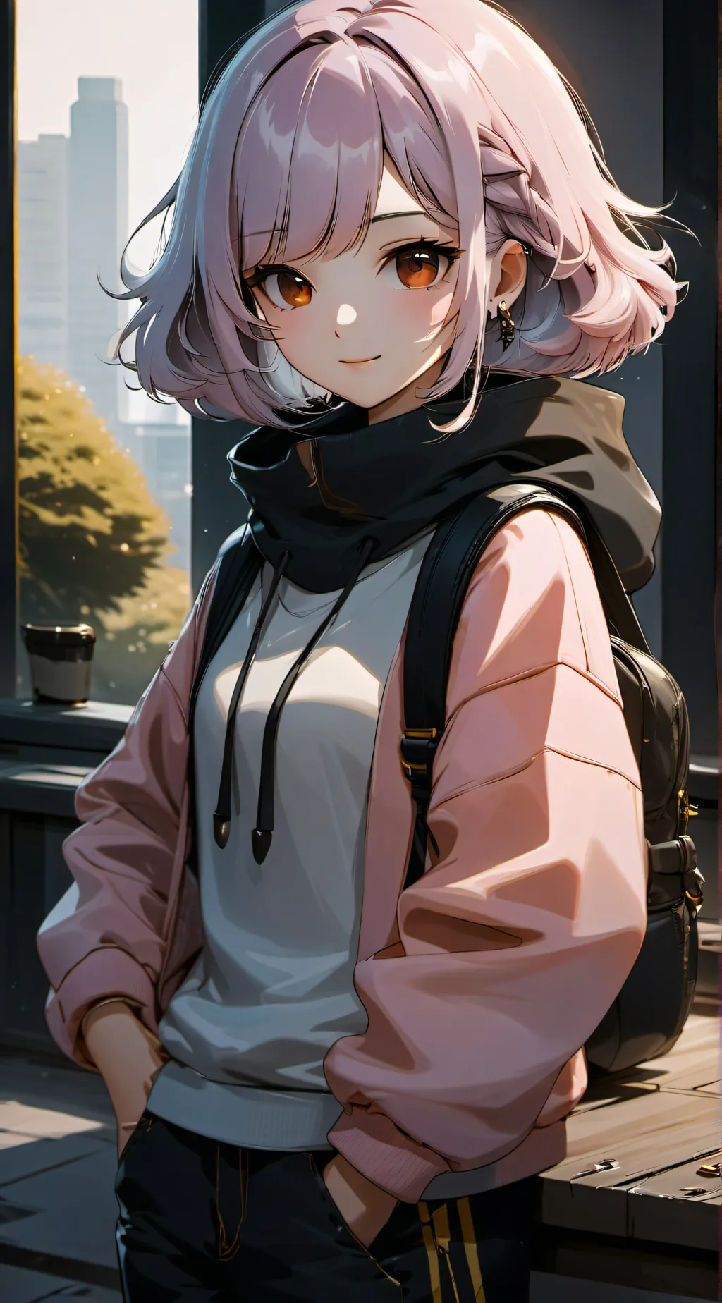 ai character: Girl :3 background