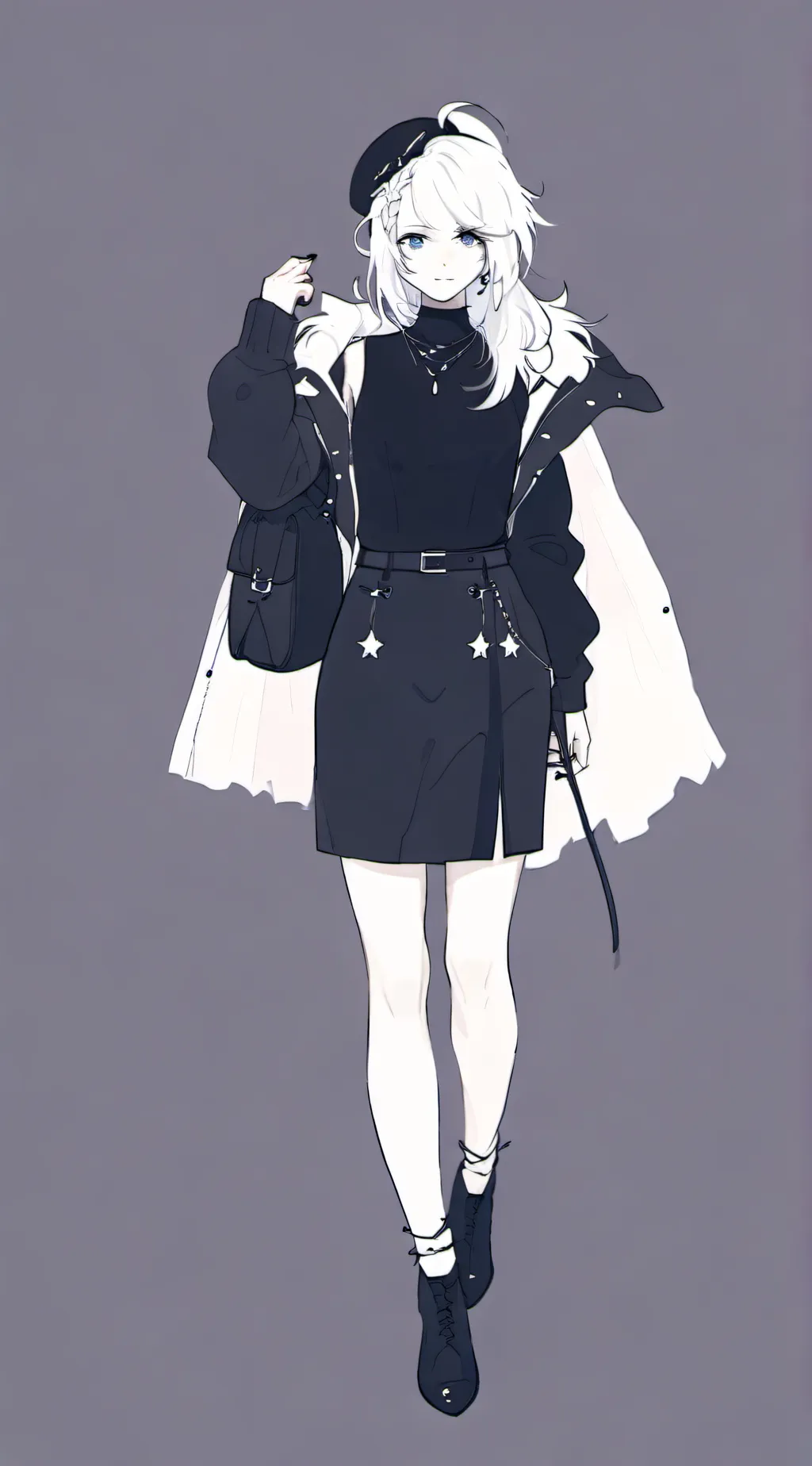 ai character: Amber background