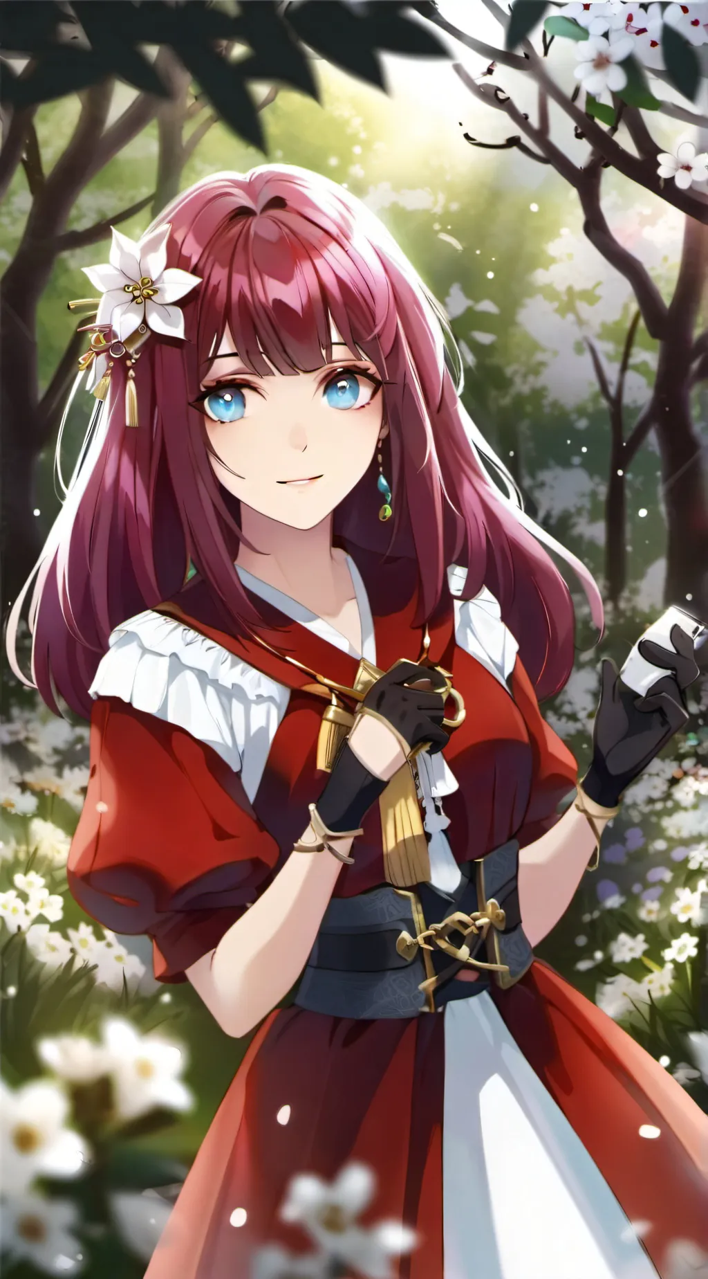 ai character: you and Saphire  background