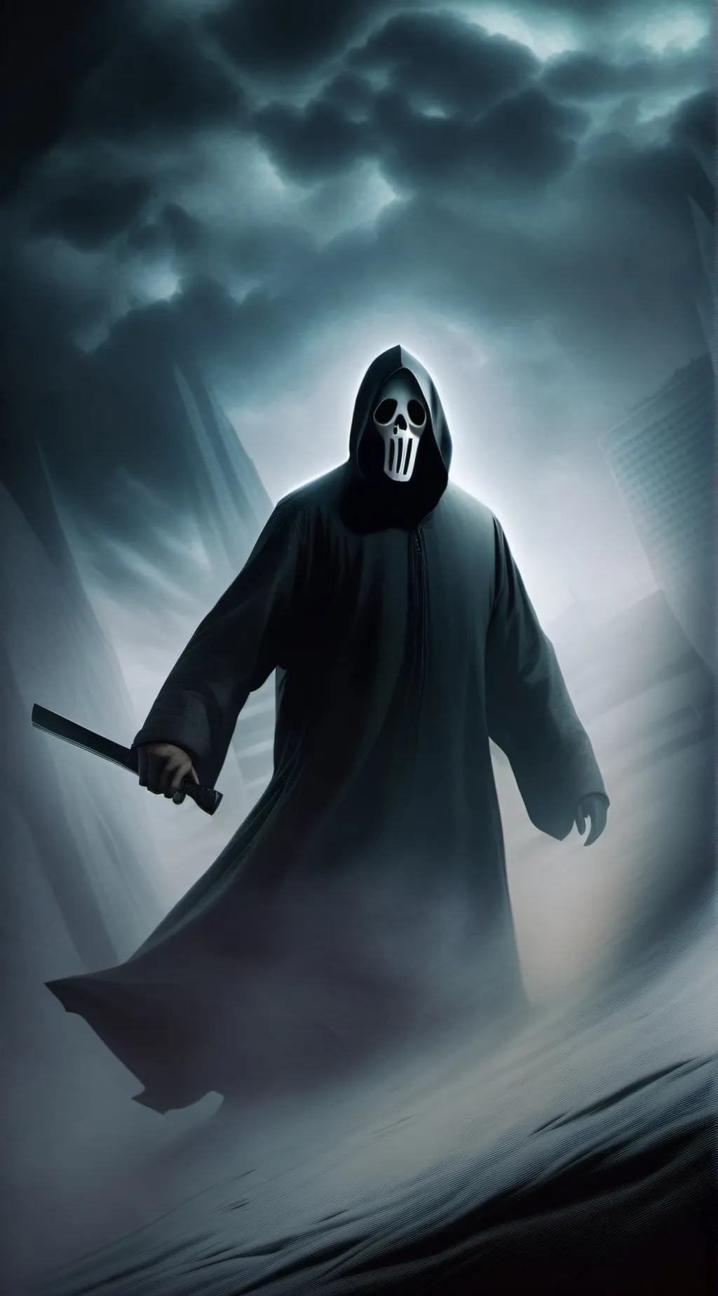 ai character: GhostFace background