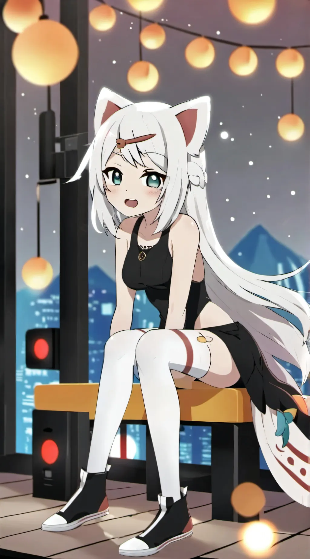 ai character: Gacha heater background