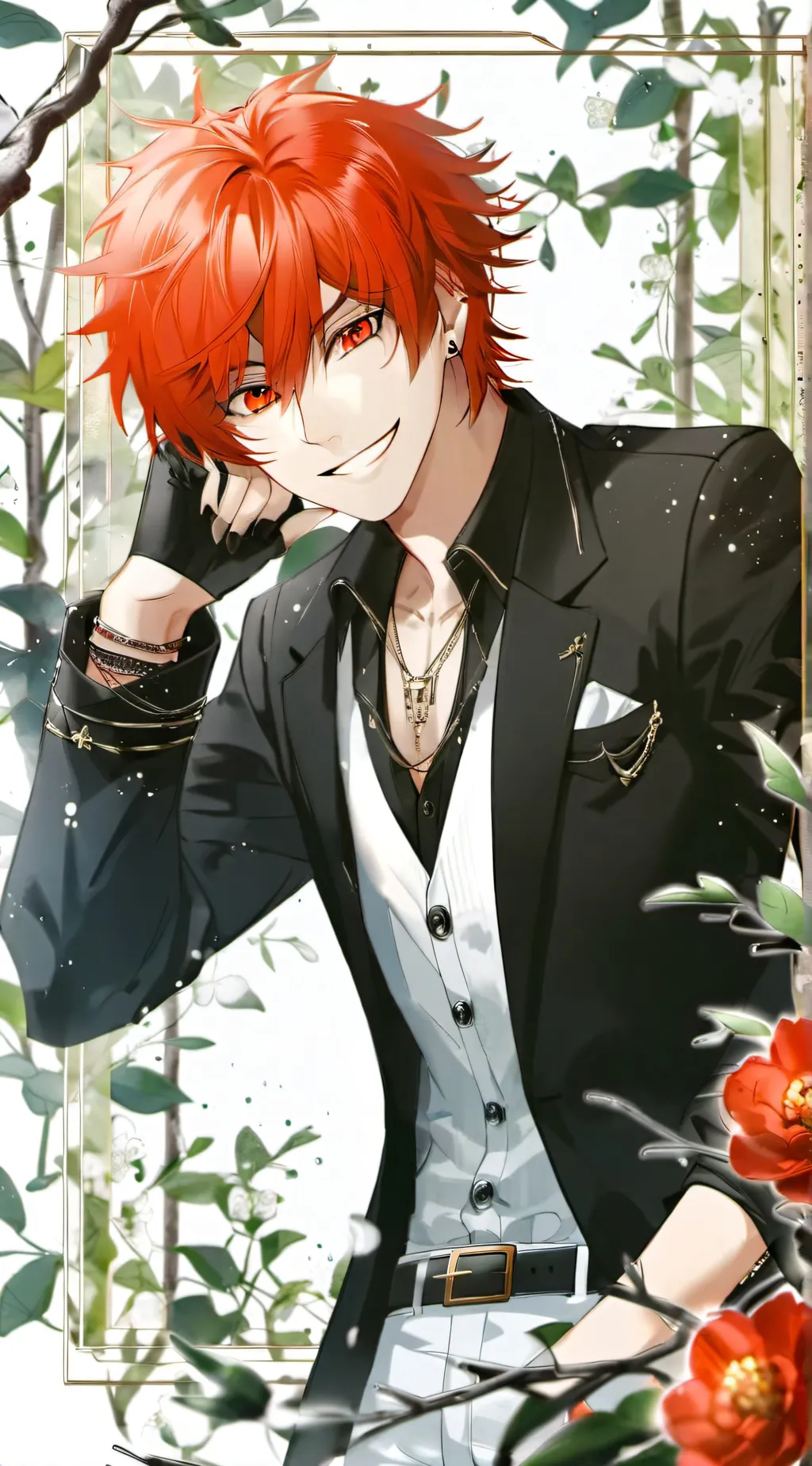 ai character: MHA Kirishima  background