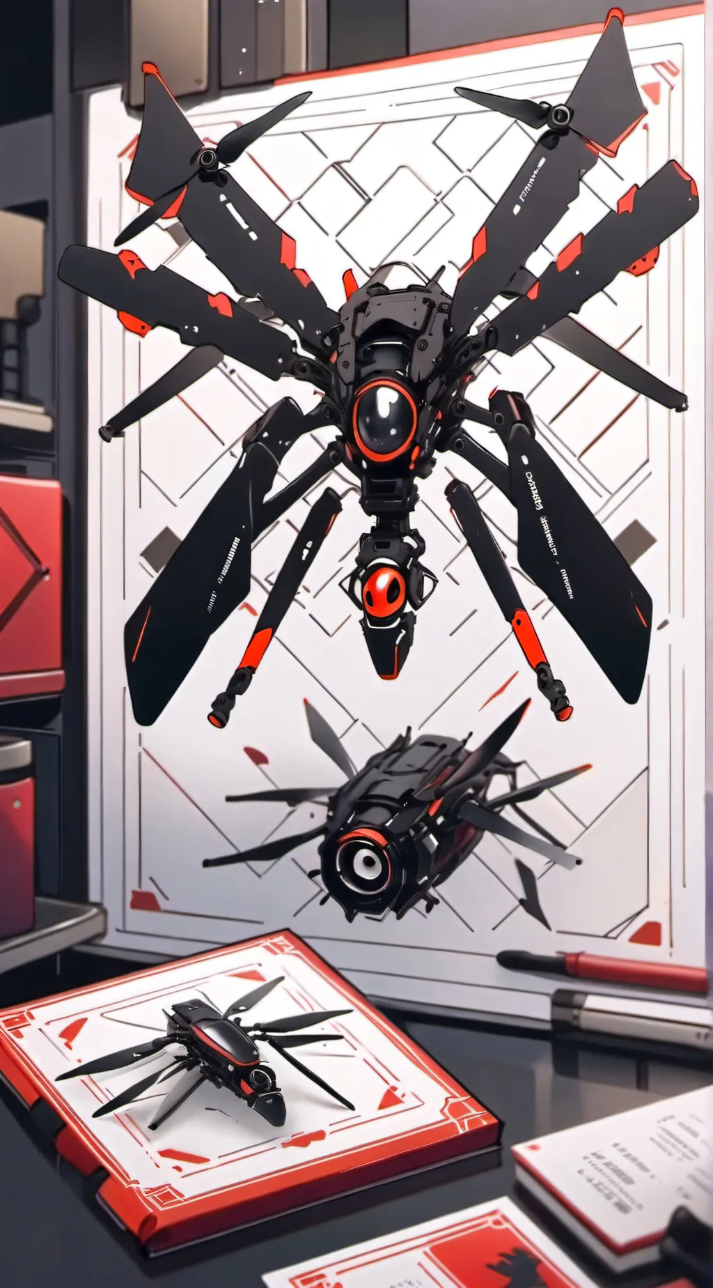 ai character: murder drones  background