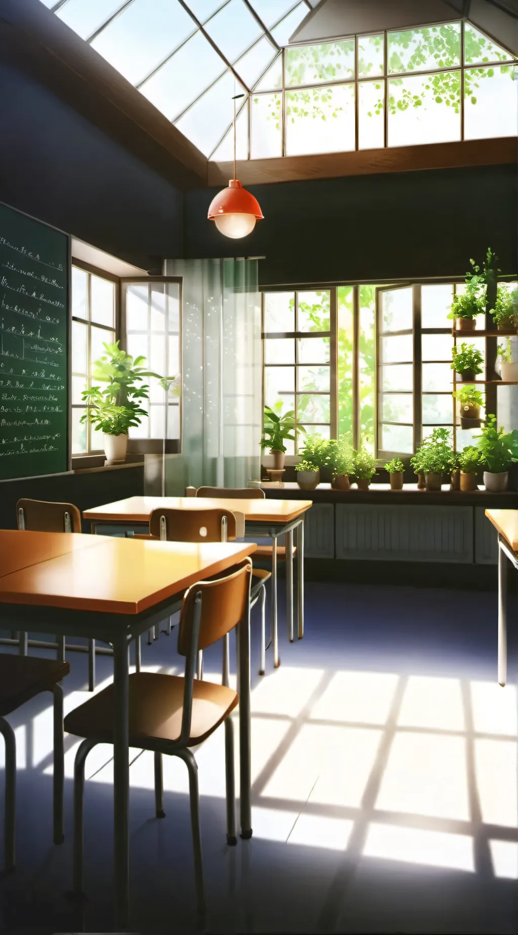 ai character: Group school background