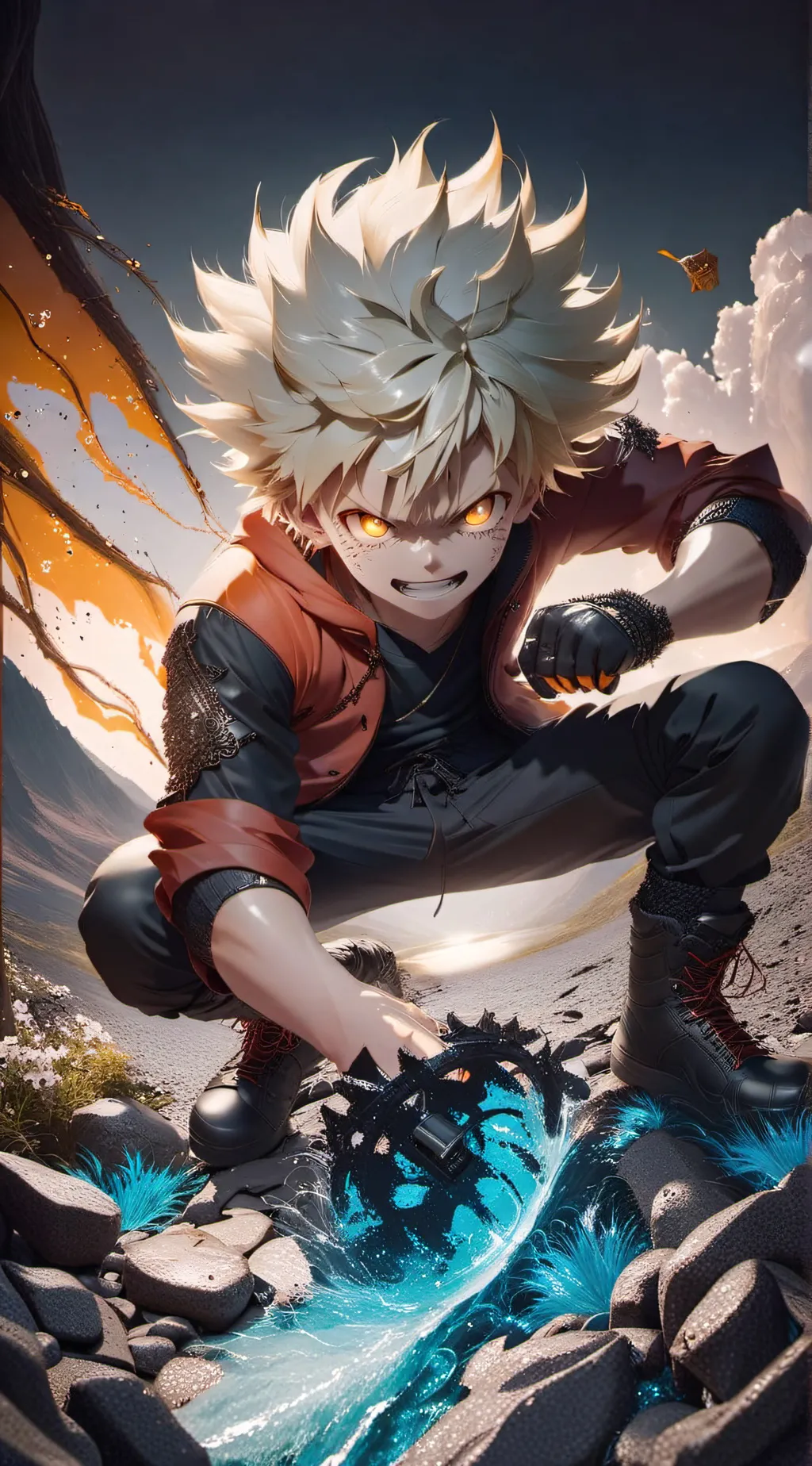 ai character: Mha Sleepover background