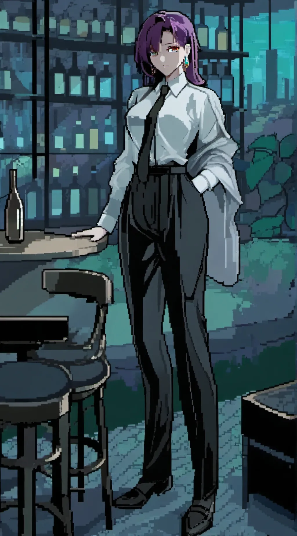 ai character: Victoria North  background